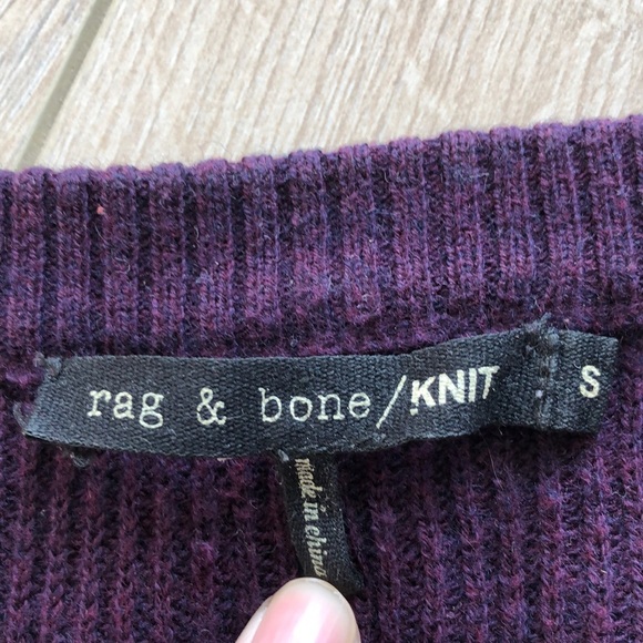 rag & bone Dark Purple Sweater: Size US S - Picture 7 of 7